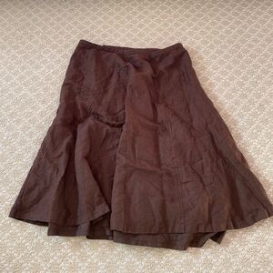 LOFT Chocolate A-Line Skirt